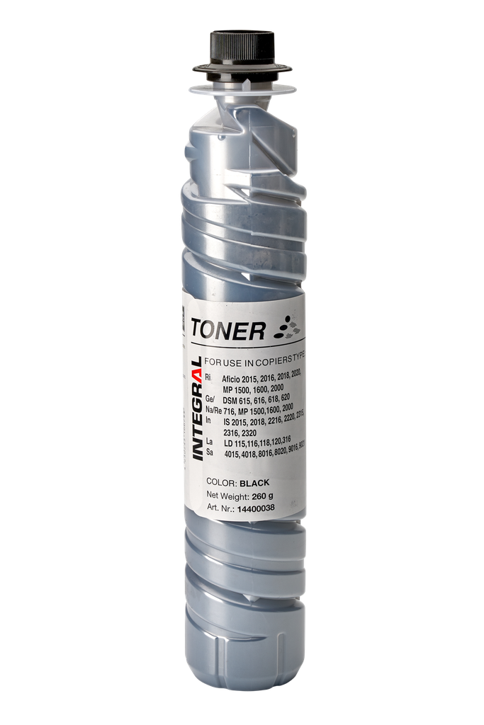 [14400038] Ricoh - 14400038 - Black - Aficio 2015, 2016, 2018/D, 2020/D, MP 1500, 1600/L/SPF, 1900, 2000/L/LN/SP/SPF
